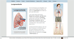 Desktop Screenshot of lungenembolie.com