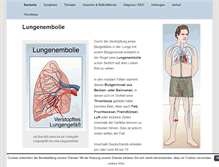 Tablet Screenshot of lungenembolie.com